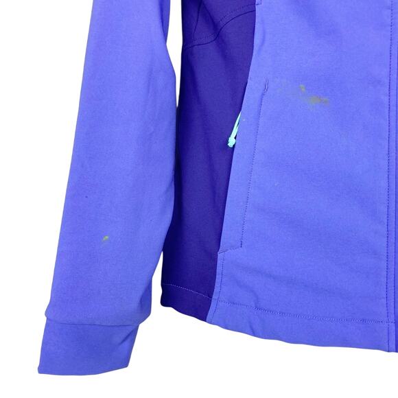 The North Face Purple Windwall Jacket Fuzzy Inside - Picture 3 of 10